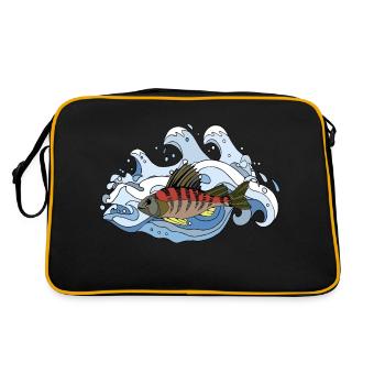 Poisson - Sac Retro - noir/or - Dos
