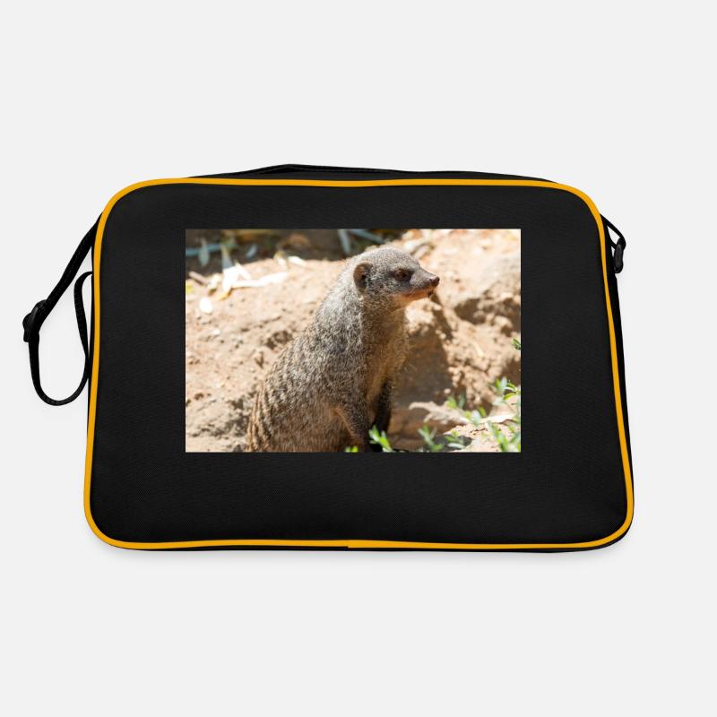 Meerkat (Suricata suricatta, Erdmännchen) Retro Bag