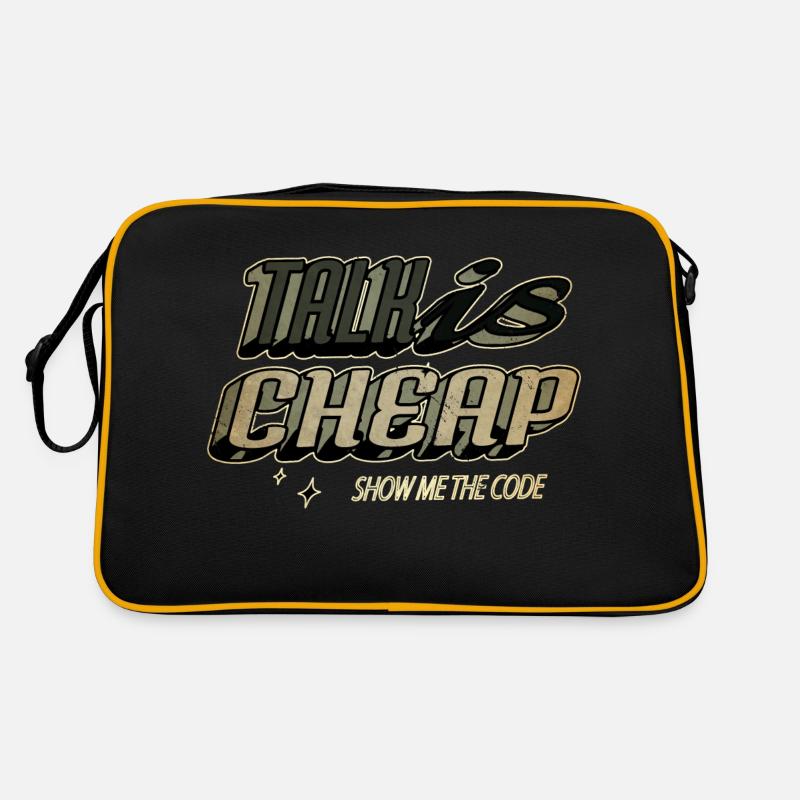 Langage informatique heureux Sac Retro