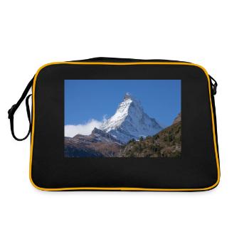 Matterhorn - Retro Tasche - Schwarz/Gold - Hinten