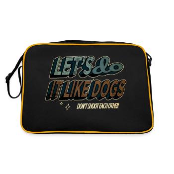 citation désarmement contre-culture drôle citation drôle - Sac Retro - noir/or - Dos