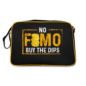 no fomo, Buy the dip - Retro Bag - black/gold - Back