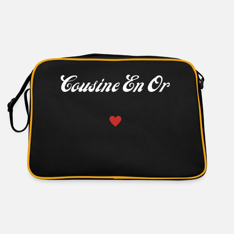 cousine en or - Sac Retro - noir/or