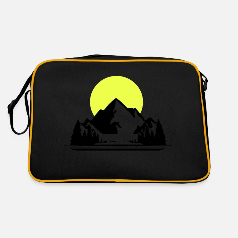 Mountains Retro Tasche