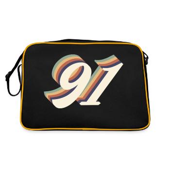91st anniversary vintage - Retro Bag - black/gold - Back