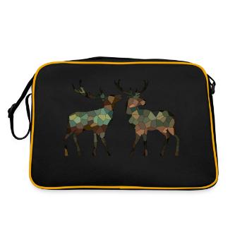Cerf - Sac Retro - noir/or - Dos