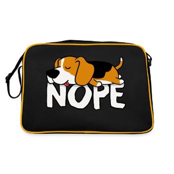 Non! Beagle - Sac Retro - noir/or - Dos