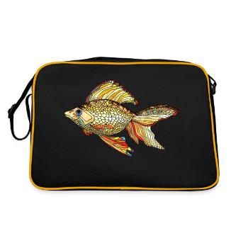 Poisson - Sac Retro - noir/or - Dos