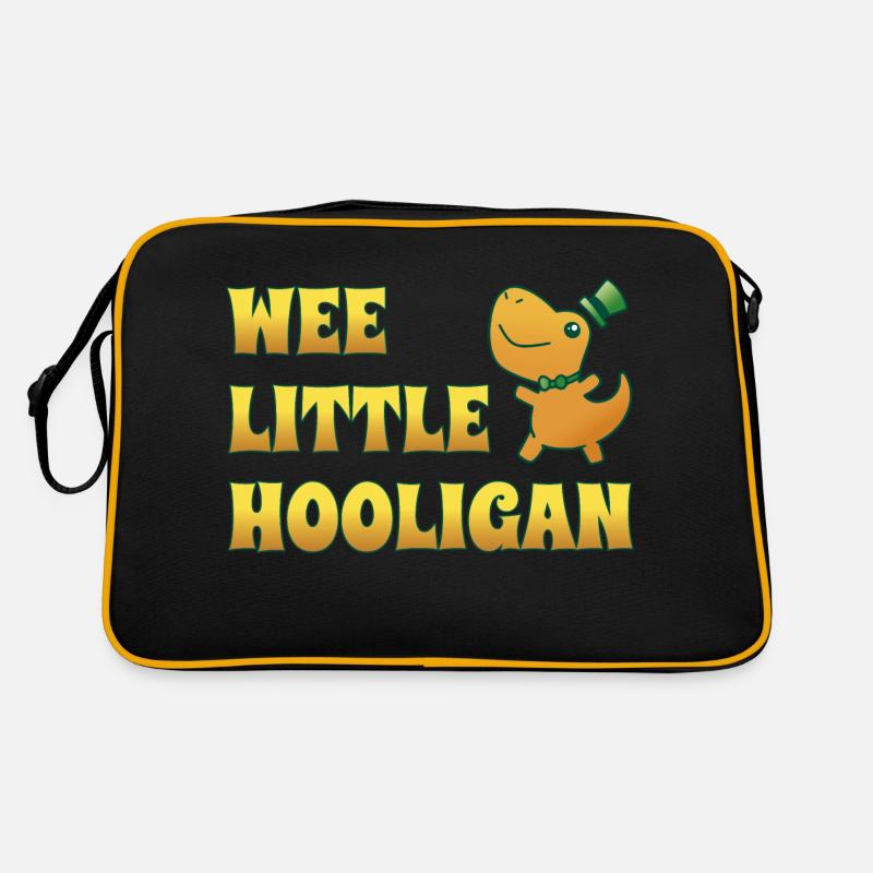 Wee Lil Hooligan Kinder St Patrick s Day Jungen Mädchen Retro Tasche