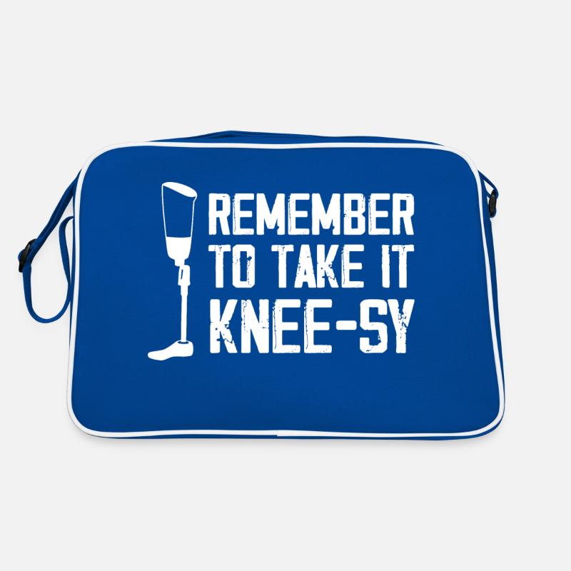 Remember to take it kneesy Design Retro Tasche