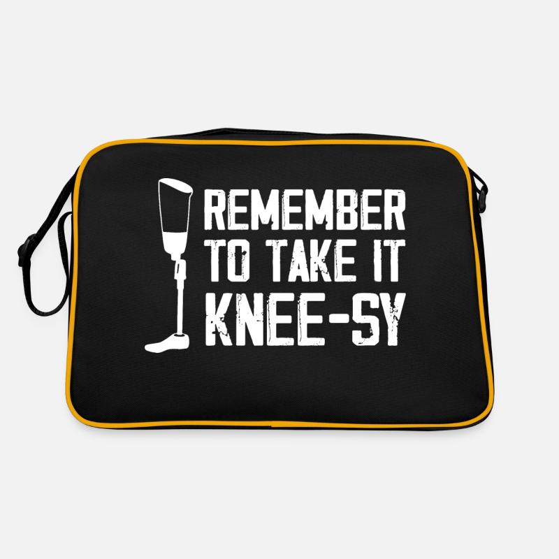 Remember to take it kneesy Design Retro Bag