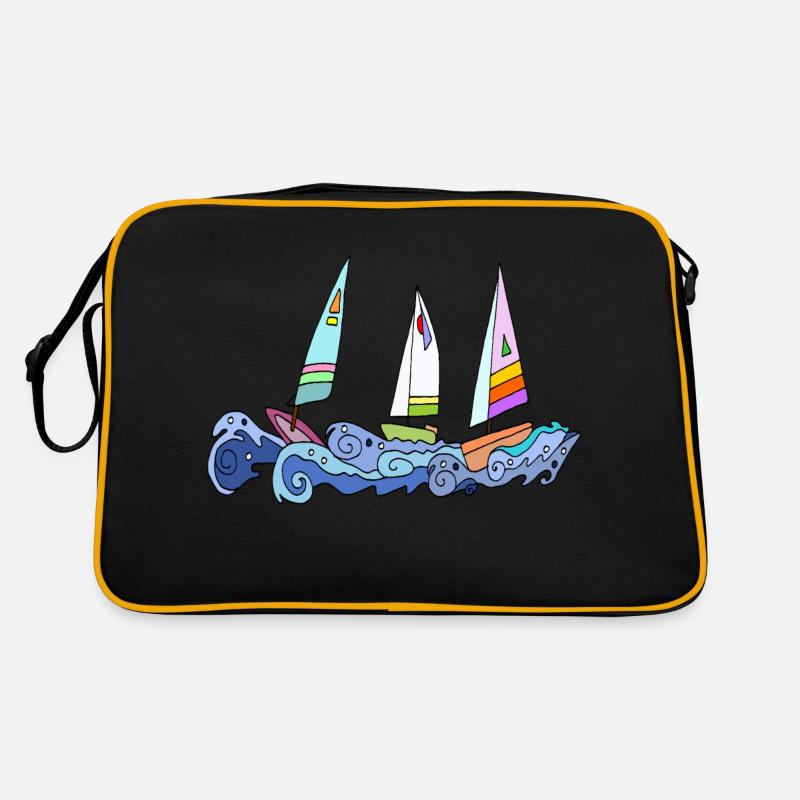 Segelboot Retro Tasche