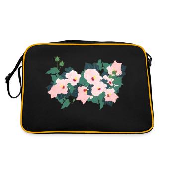 Minimalist flowers - Retro Bag - black/gold - Back