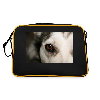 Œil de Husky - Sac Retro - noir/or - Dos