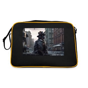 Chat Noir7 - Sac Retro - noir/or - Dos