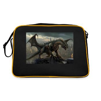 Dragon 3 - Sac Retro - noir/or - Dos