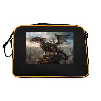 Dragon 1 - Sac Retro - noir/or - Dos