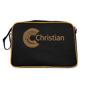 Pour Christian - Sac Retro - noir/or - Dos