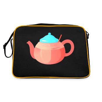 Tea Tea Bags Gift Cup Tea Saying Drink - Retro Bag - black/gold - Back