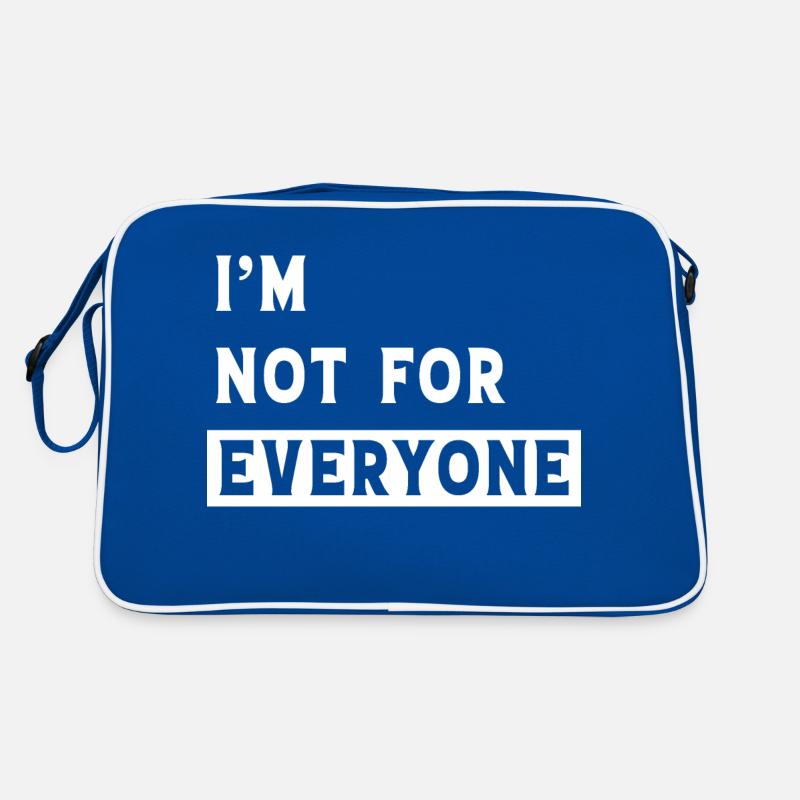Ich bin nicht jedermanns Sache Retro Tasche