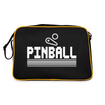 Pinball pinball machine pixel pinball finger grey - Retro Bag - black/gold - Back