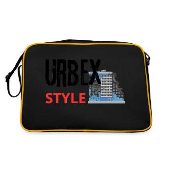 Impression urbex style : explorez la ville - Sac Retro - noir/or - Dos