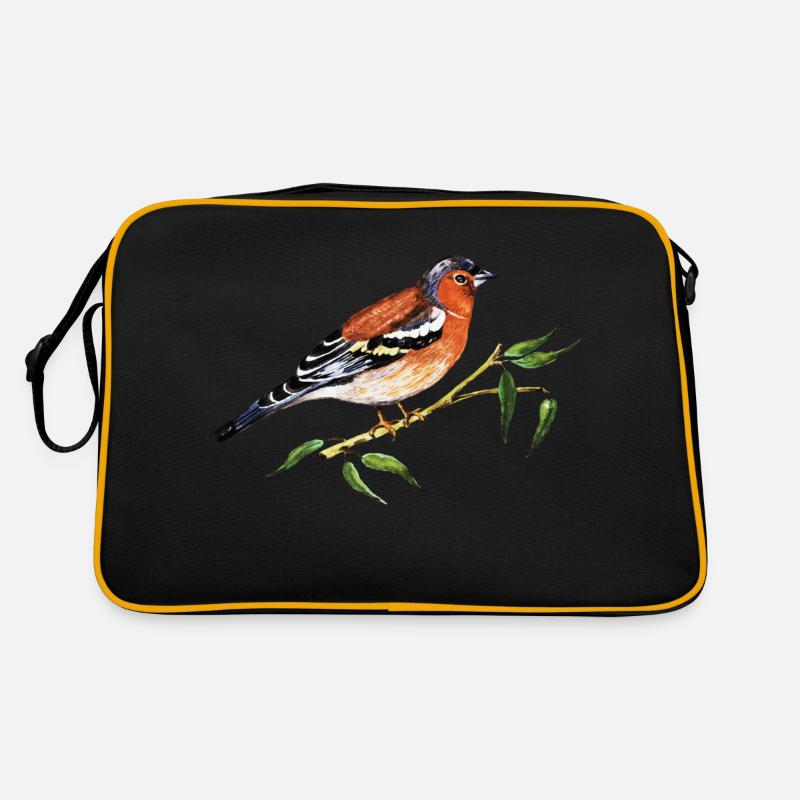 Oiseau coloré Sac Retro