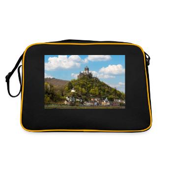 Reichsburg Fortress (Reichsburg) Cochem Rhineland - Retro Bag - black/gold - Back