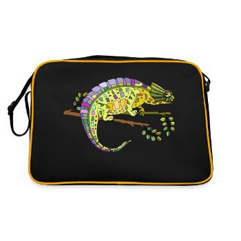 Chameleon - Retro Bag - black/gold - Back