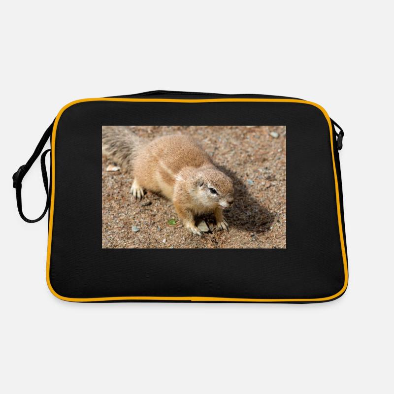 African ground squirrels Borstenhörnchen Xerus Retro Bag