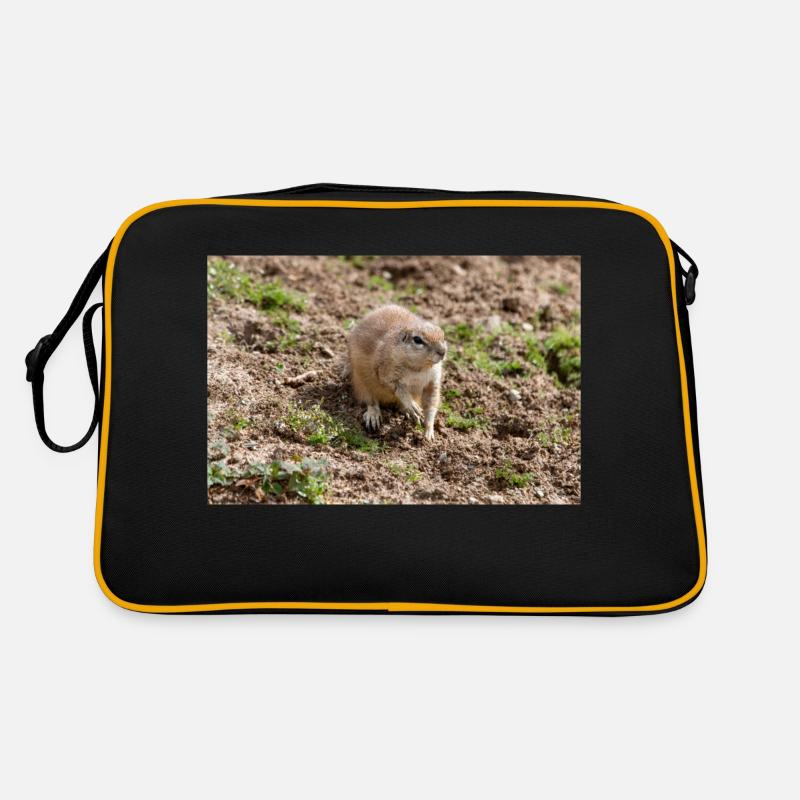 African ground squirrels Borstenhörnchen Xerus Retro Bag