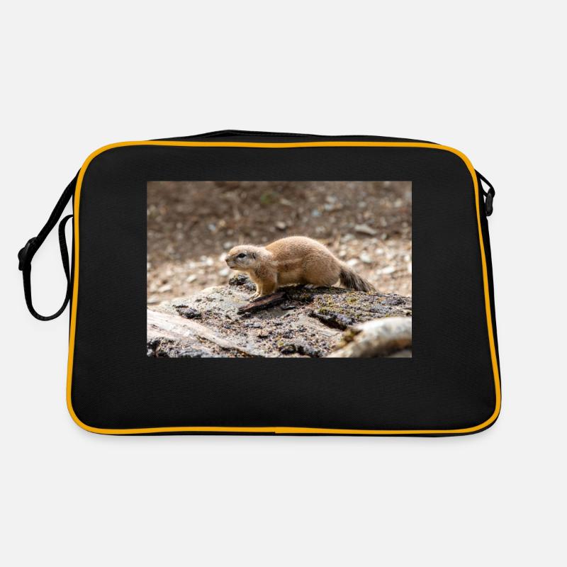 African ground squirrels Borstenhörnchen Xerus Retro Bag
