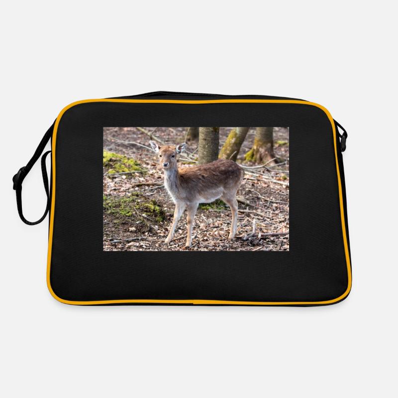 Fallow Deer (in german Damwild or Damhirsch) Dama Retro Bag