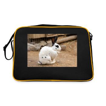 Lapin (en allemand Kaninchen) - Sac Retro - noir/or - Dos