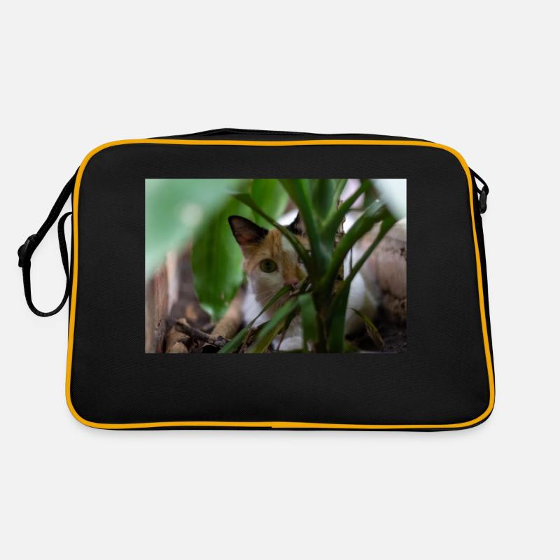 le chat au doux regard Sac Retro