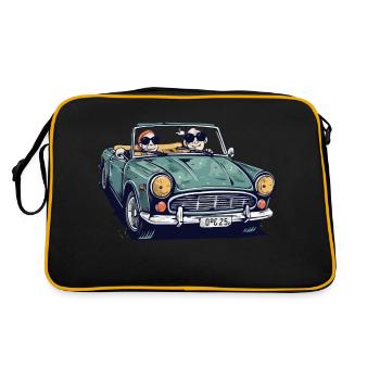 Denise and roger in a convertible - Retro Bag - black/gold - Back