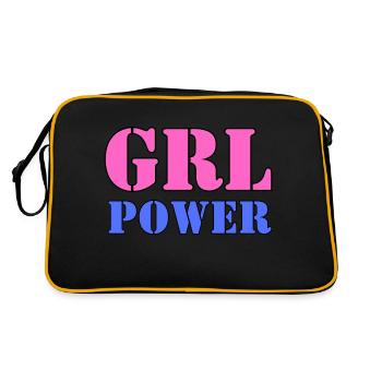 Le pouvoir des filles - Sac Retro - noir/or - Dos