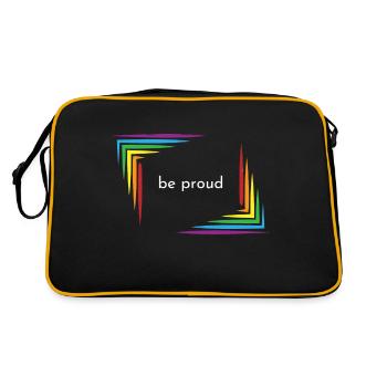 triompher LGBTQIA+ | Montrez un peu d’amour - Sac Retro - noir/or - Dos