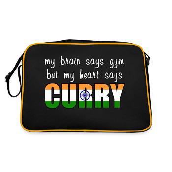 Mon cœur dit Curry - Sac Retro - noir/or - Dos