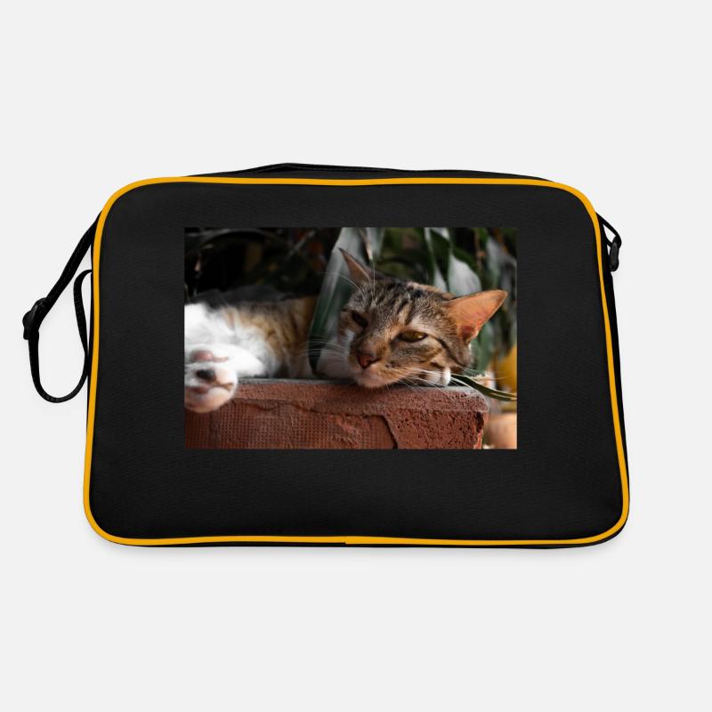 Die Katze Retro Tasche