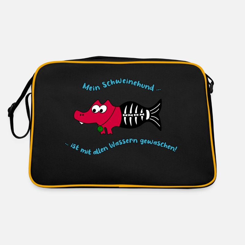 Meerwerkel washed with all waters - Retro Bag - black/gold