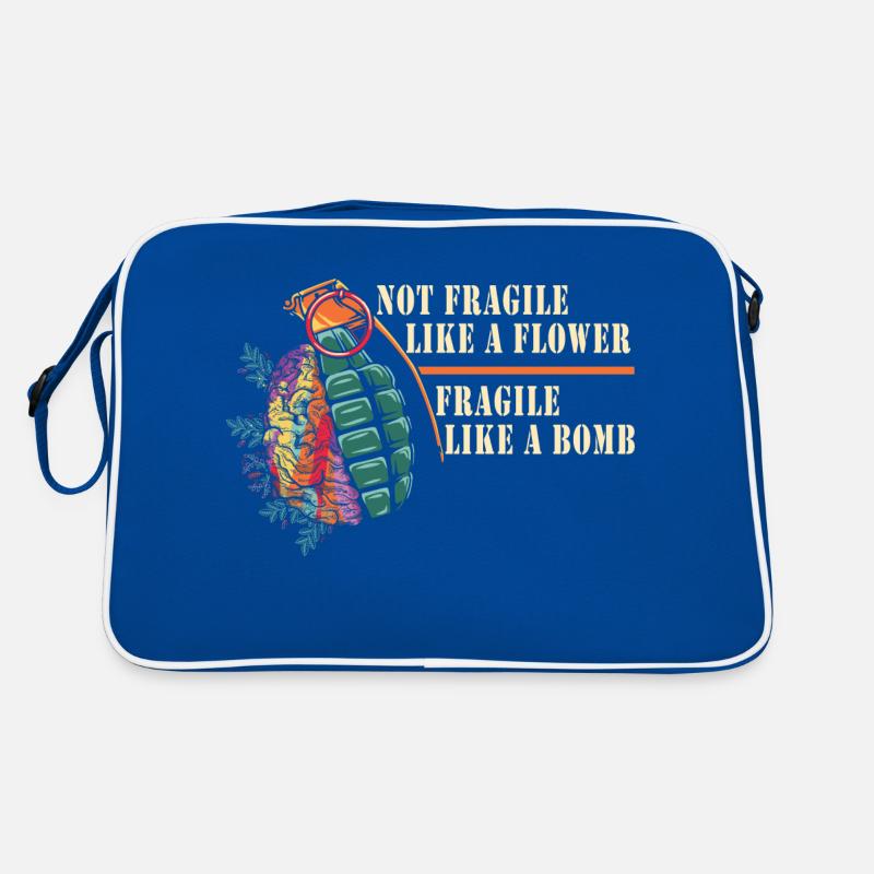 Nicht zerbrechlich wie eine Blume, sondern eine Retro Tasche