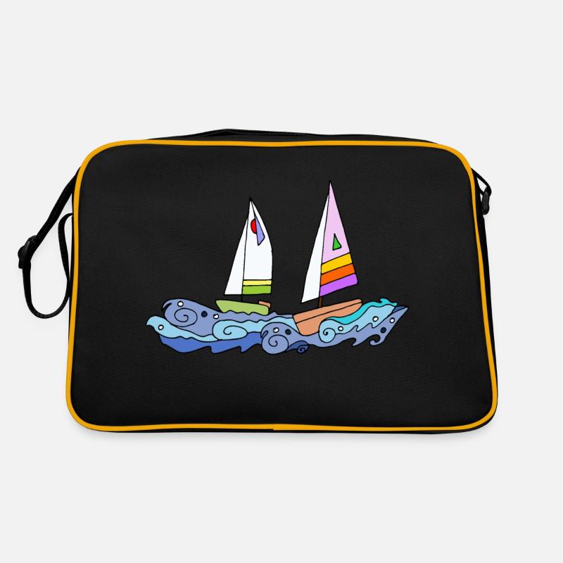 Segelboote Retro Tasche