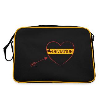 logo Déviation - Sac Retro - noir/or - Dos