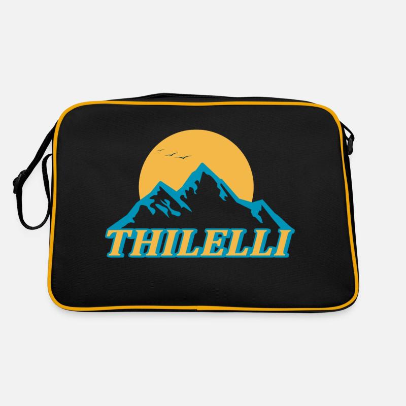 logo THILELLI - Sac Retro - noir/or