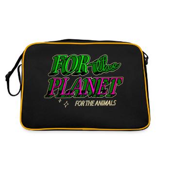 Idée cadeau drôle humour cool - Sac Retro - noir/or - Dos