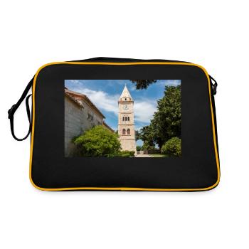 St. George Church Primošten Šibenik-Knin Croatia - Retro Bag - black/gold - Back