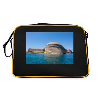 St. Nicholas' Fortress Šibenik-Knin Croatia - Retro Bag - black/gold - Back