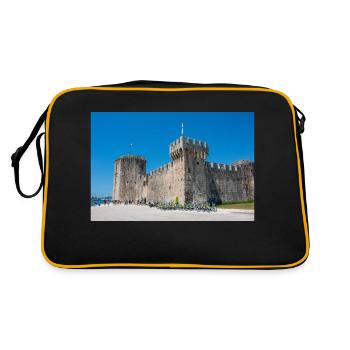 Burg und Festung Kamerlengo (Kaštel Kamerlengo) - Retro Tasche - Schwarz/Gold - Hinten