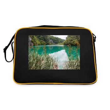 Plitvice Lakes National Park crystal clear water - Retro Bag - black/gold - Back